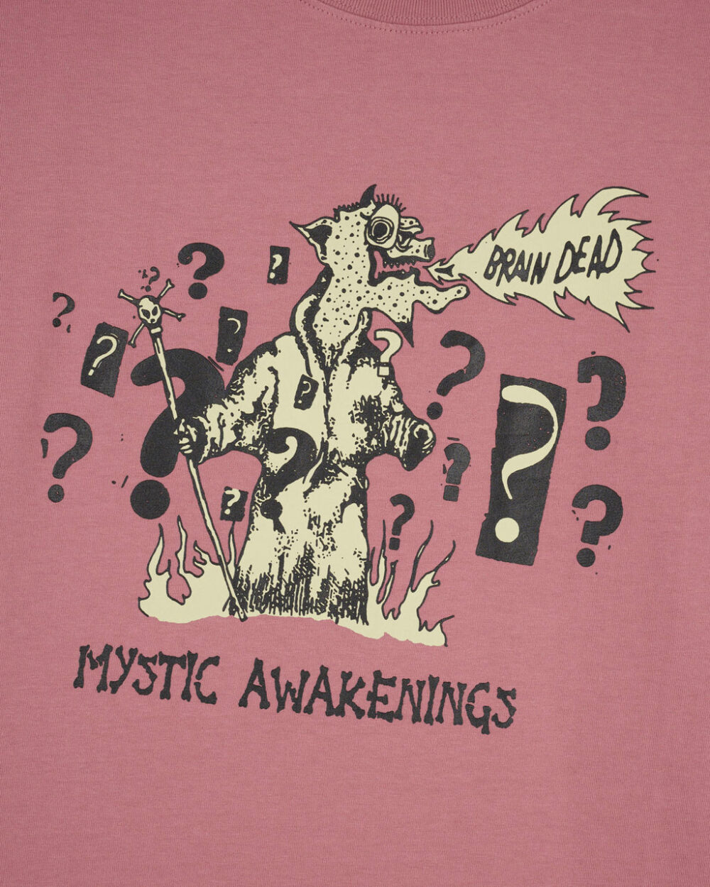 Brain Dead Mystic Awakenings T-shirt - Rose Taupe - Image 3