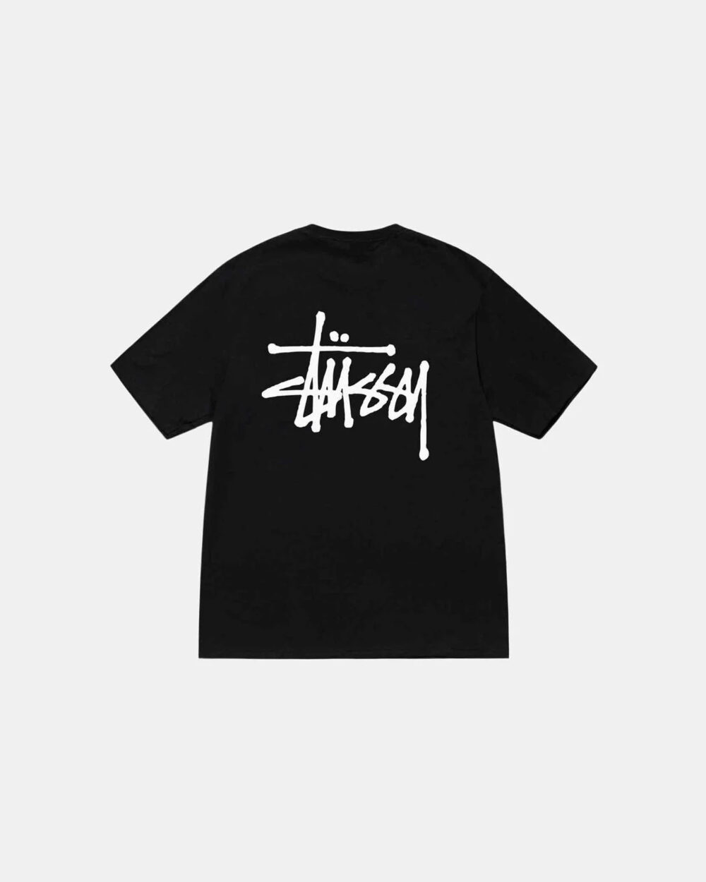 STUSSY BASIC TEE - BLACK - Image 2