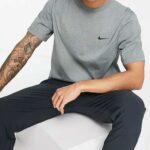 Nike Training Dry-FIT top in gray