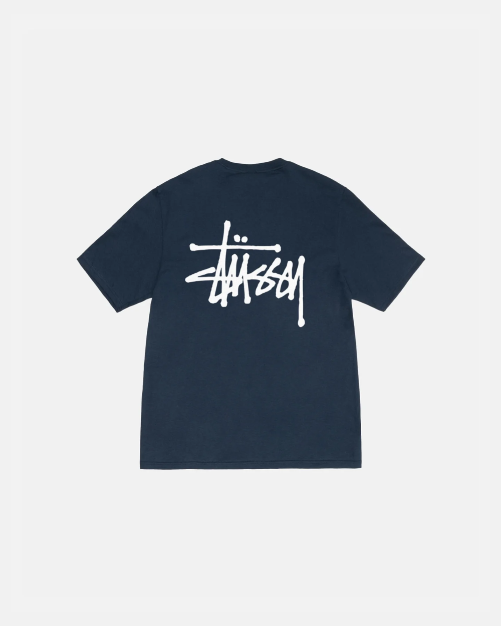 STUSSY BASIC TEE – NAVY - Image 2